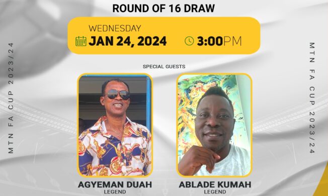 Legends to conduct Wednesday’s MTN FA Cup Round of 16 draw