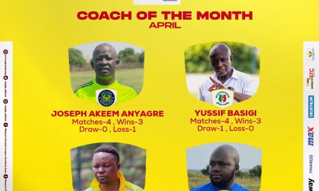 Shortlist for NASCO Coach of the Month for October-November