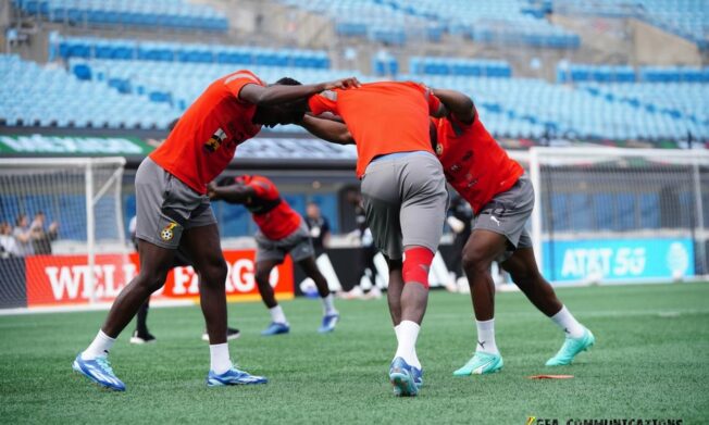 PHOTOS: Black Stars train at Bank of America stadium ahead of Mexico clash