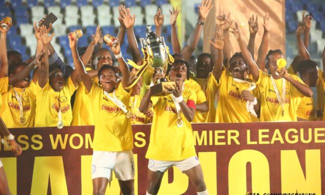 Ampem Darkoa Ladies beat Hasaacas Ladies to win Premier League title