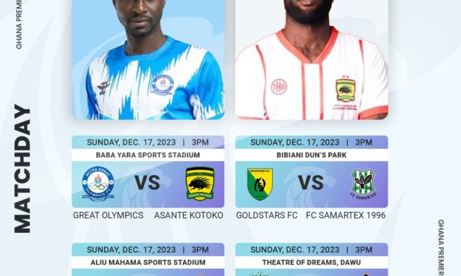 Accra Great Olympics face off with Asante Kotoko in Kumasi