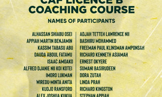 CAF Licence B Coaching course: Diverse group of coaches, retired footballers eager to enhance coaching skills