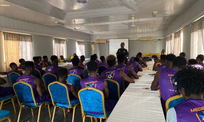 Referees Director Alex Kotey educates Medeama SC ahead of CAF Champions League kick off