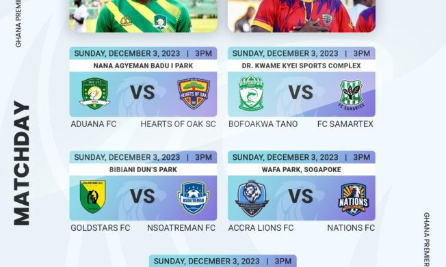 Leaders Aduana FC square off with Hearts of Oak at Dormaa