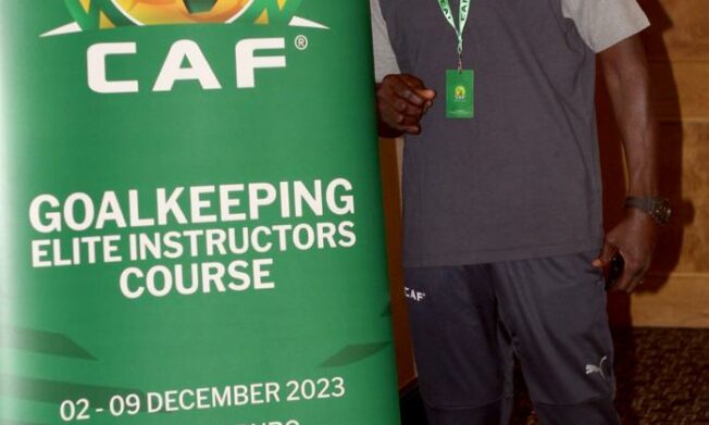 Abubakari Damba in South Africa for CAF Goalkeeper Elite Instructors Course