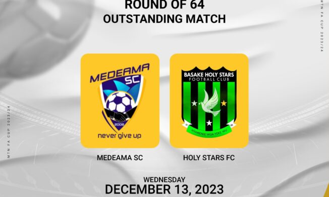 MTN FA Cup: Medeama SC take on Basake Holy Stars in outstanding R64 game Wednesday